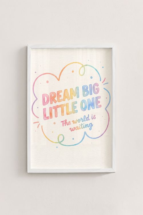Premium Poster, Dream Big Rainbow