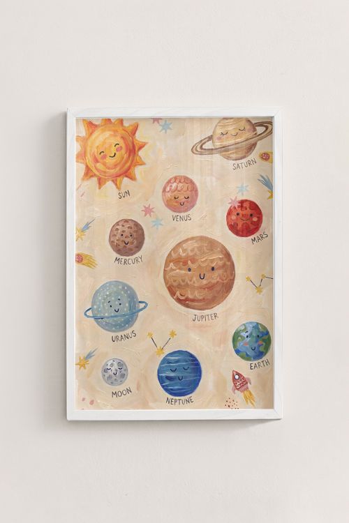 Premium Poster, Happy Solar System