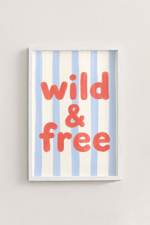Premium Poster, Wild & Free Stripes