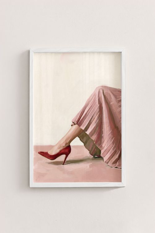 Premium Poster, Red Heel Elegance