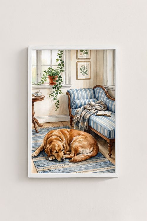Premium Poster, Cozy Afternoon Nap