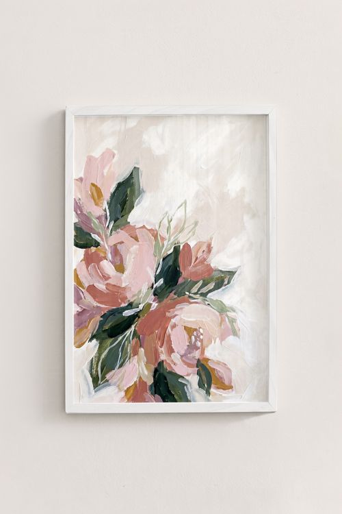 Premium Poster, Blushing Bloom Abstract