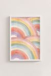 Premium Poster, Watercolor Rainbow Arches