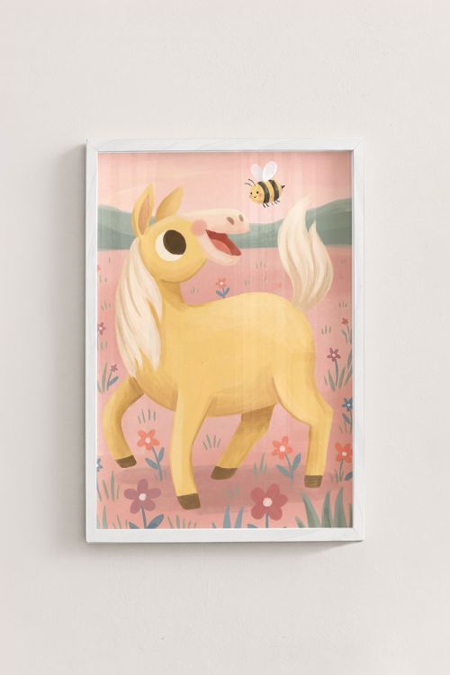 Premium Poster, Happy Horse, Happy Bee