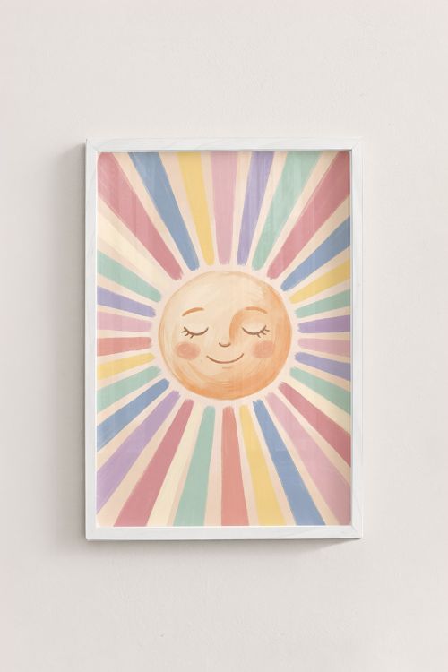 Premium Poster, Serene Sunbeam Smile