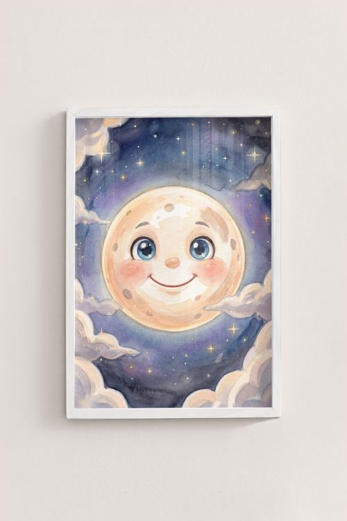 Premium Poster, Happy Moonlit Dream