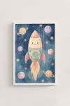Premium Poster, Happy Rocket Journey