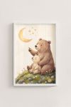Premium Poster, Moonlit Bear Family