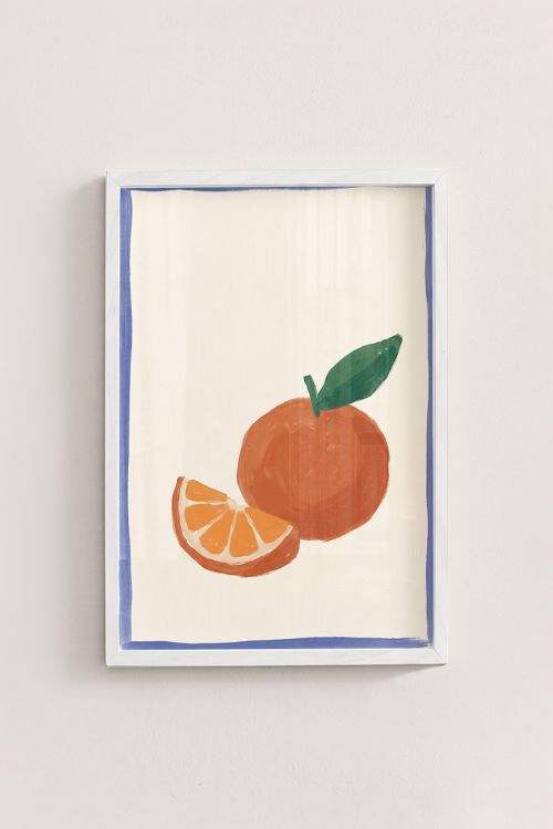 Premium Poster, Citrus Blue Frame
