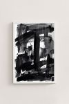 Premium Poster, Monochrome Brushstrokes
