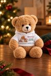 Αρκουδάκι Λούτρινο με Λευκή Μπλούζα, Christmas Sweetheart