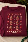 Δώρο Secret Santa, Φούτερ Μπορντώ με Φωτογραφία Προσώπου