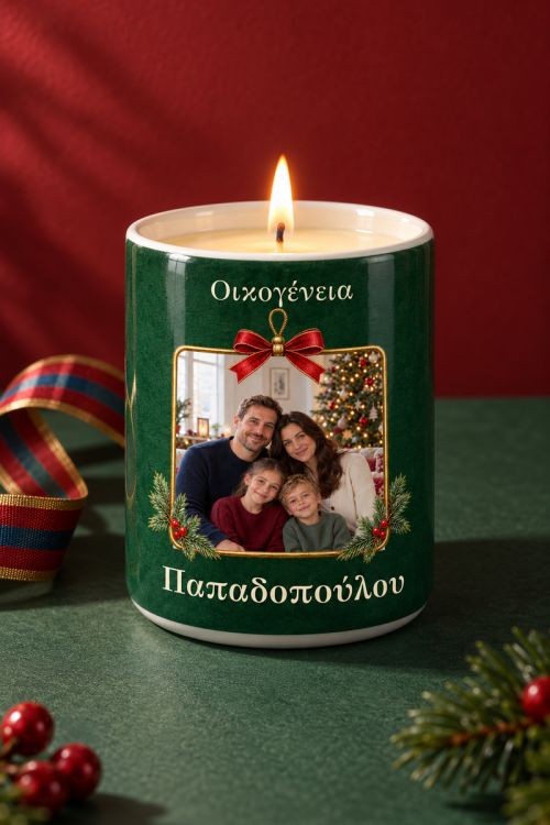 Χειροποίητο Κερί με Άρωμα, Δώρο Οικογένειας για Χριστούγεννα