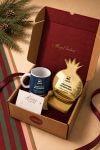 Gift Box Χριστουγεννιάτικο με Κούπα, Χρυσό Γούρι Ρόδι & Ευχετήρια Κάρτα